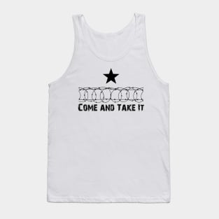 Bold Barbed Wire Star Wall- 'Come and Take It' Statement Piece, Texas, Hold The Line Tank Top